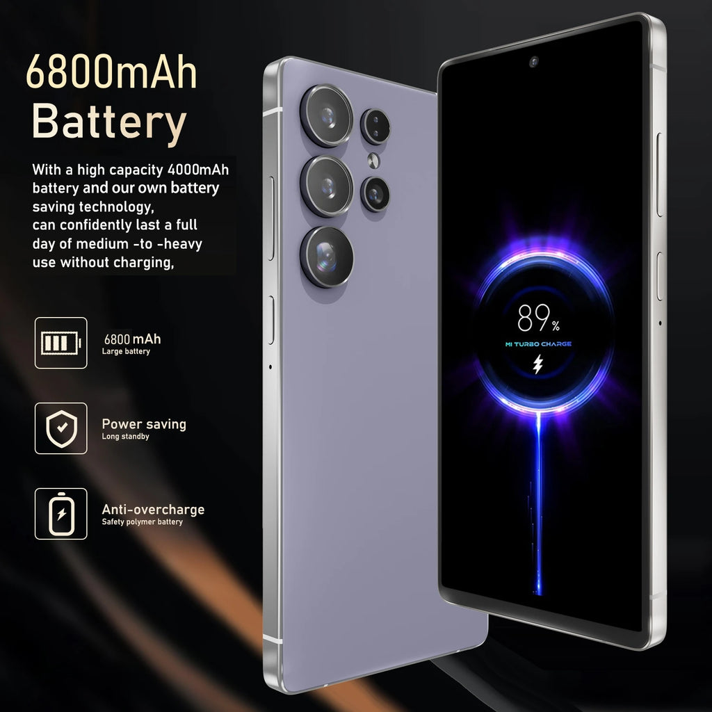 S25 Ultra,Smartphone Android,6.8 inch,12+512GB ROM,4G Network,Mobile phones,Dual SIM,24+48MP Camera,Cellphones