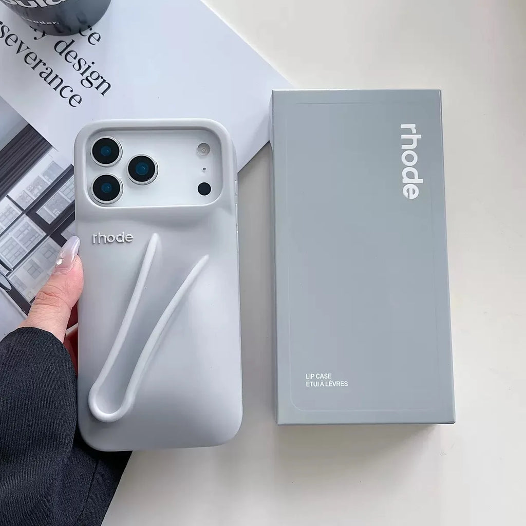 RHODEO riginal quality fashion phone case for iPhone17/16/15/14/13/12 Pro Max, girl phone case, box packaging (without lipstick)