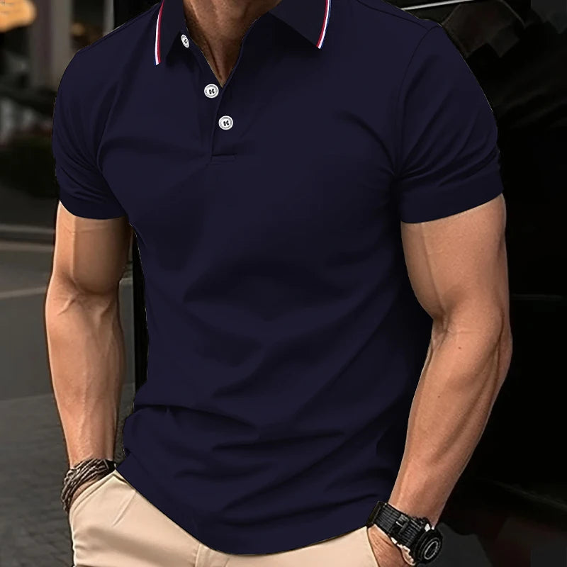 2025 Hot Sale Men's Summer Casual Breathable Comfortable Polo