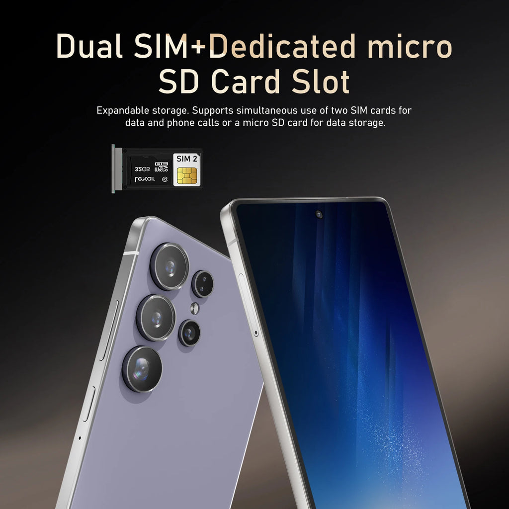 S25 Ultra,Smartphone Android,6.8 inch,12+512GB ROM,4G Network,Mobile phones,Dual SIM,24+48MP Camera,Cellphones